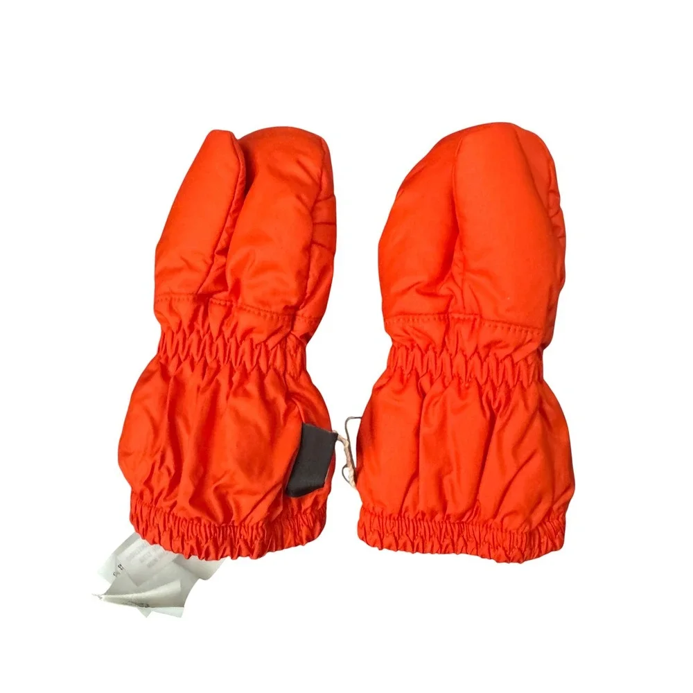 Patagonia Baby Puff Mitts Orange‎ Insulated Winter Mittens 0-3M 60552 NEW